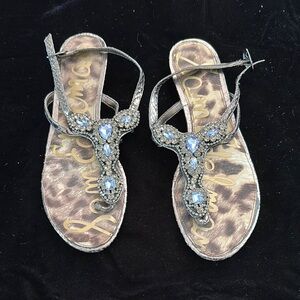 Sam Edelman Elegant Bejeweled Sandals